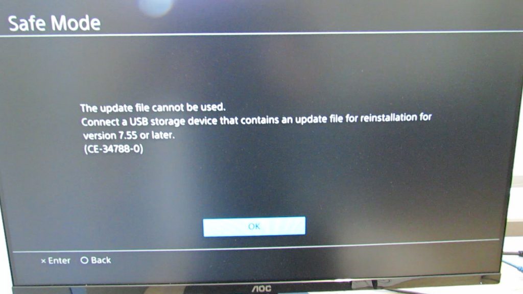 reinstallation file ps4