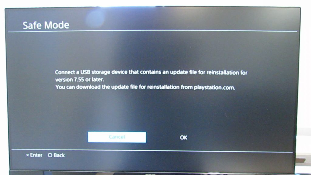 ps4 update file for reinstallation 4.50